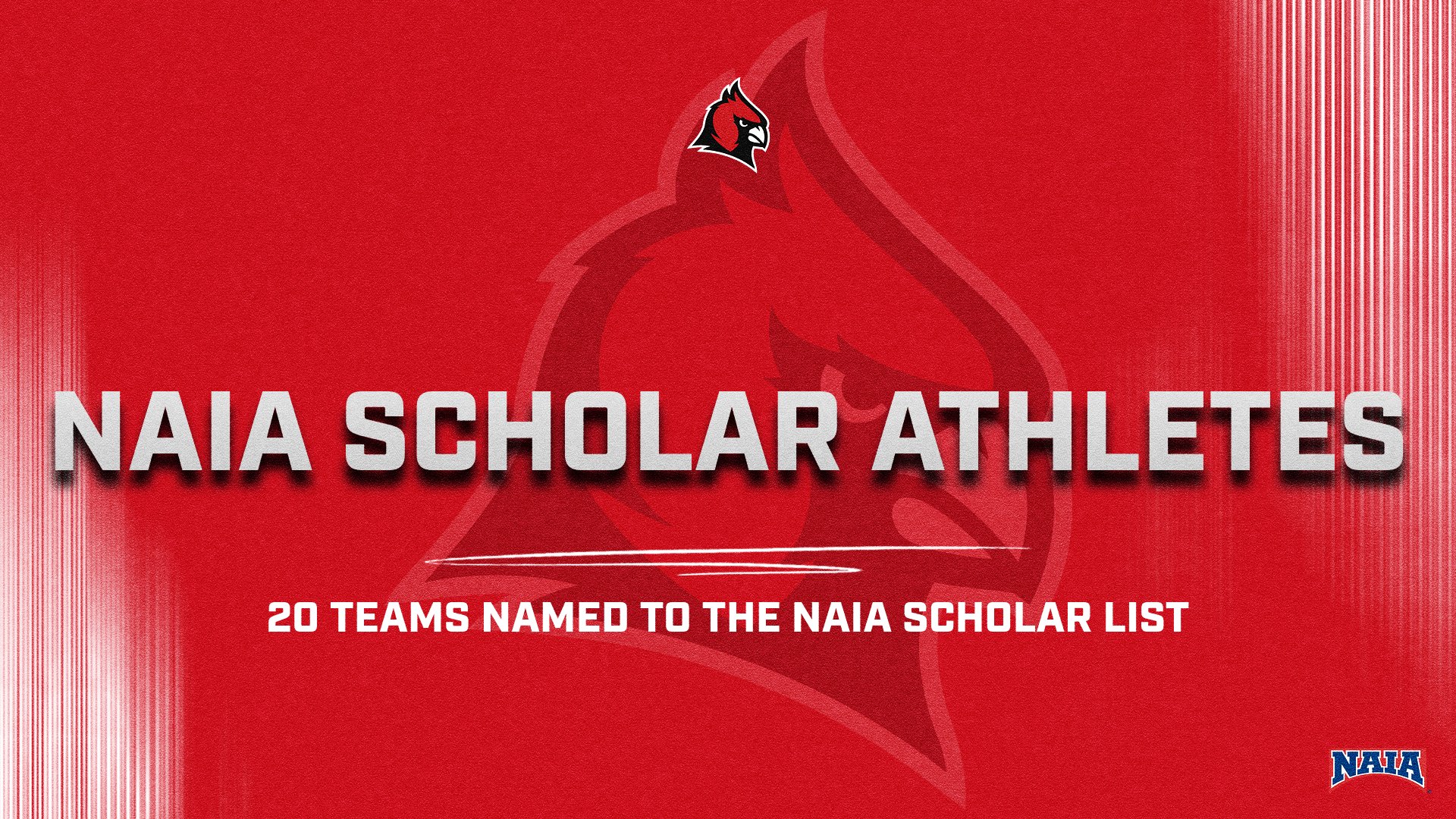 Cardinals have 20 Teams named as NAIA Scholar Teams