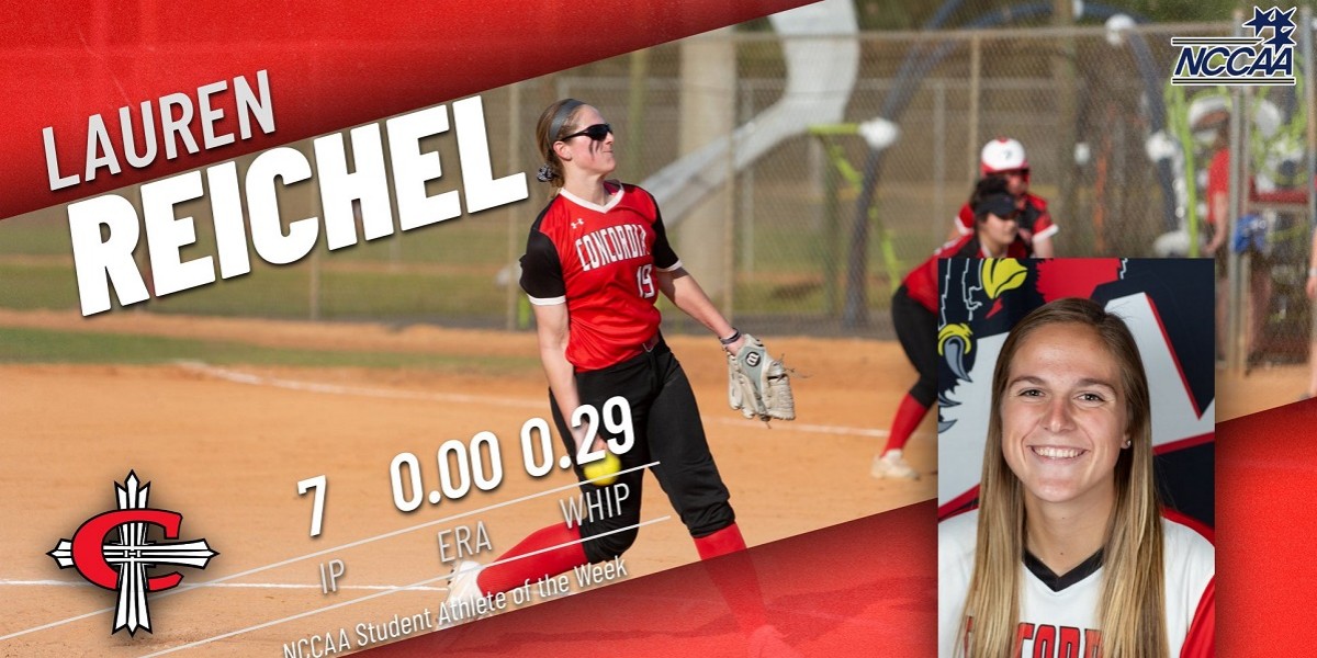 Lauren Reichel named NCCAA Student-Athlete of the Week