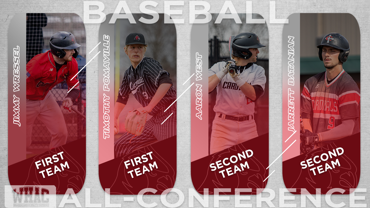 Four Cardinals earn WHAC Baseball Postseason Awards