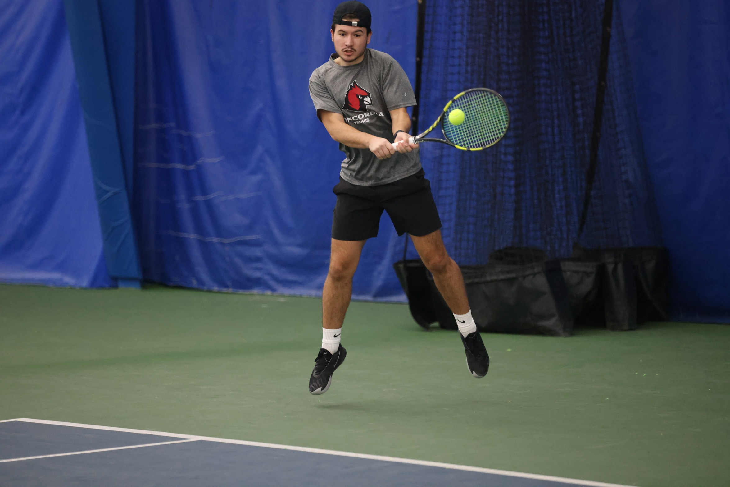 Men's Tennis caps of season with win over Olivet