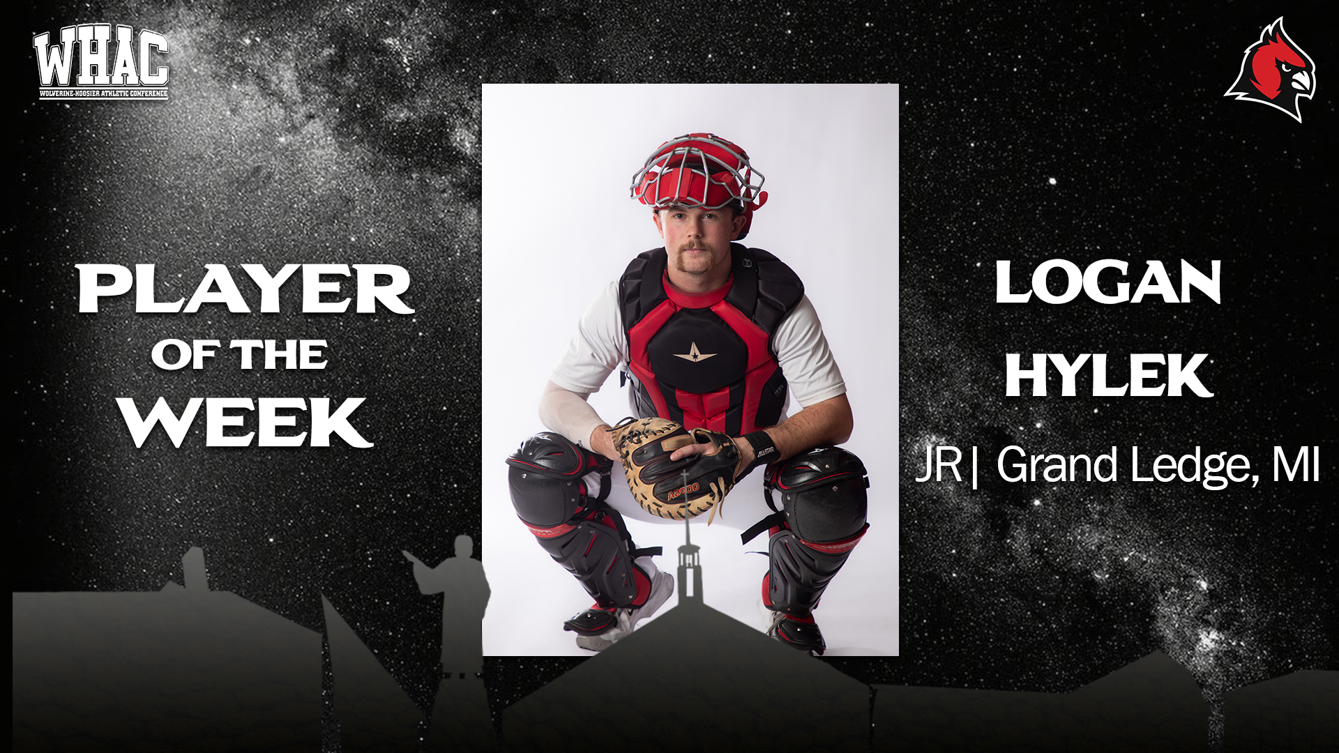 Logan Hylek earns Baseball's first WHAC Player of the Week honors of the season