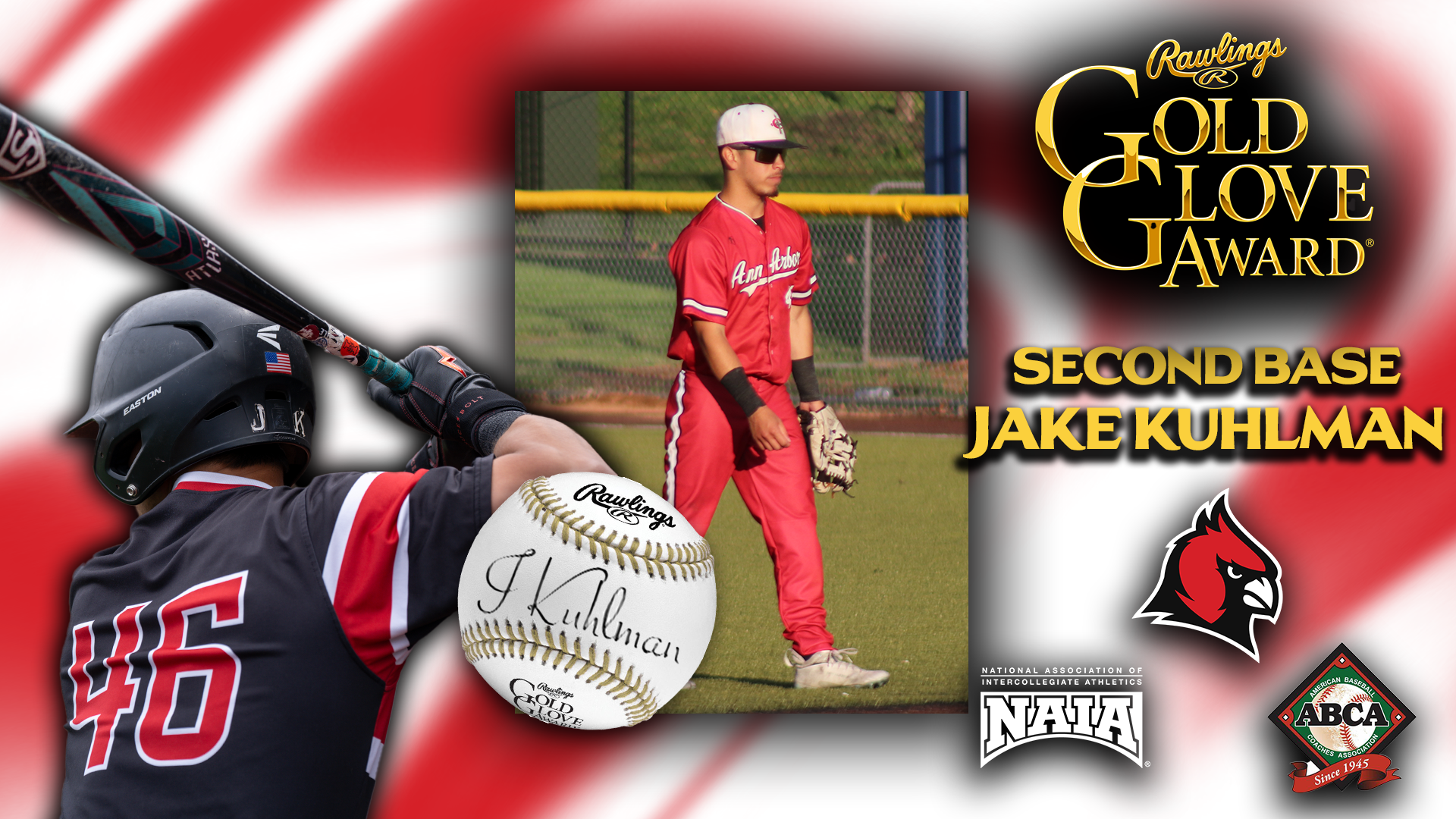 Baseball's Jake Kuhlman named to the ABCA/Rawlings NAIA Gold Glove team