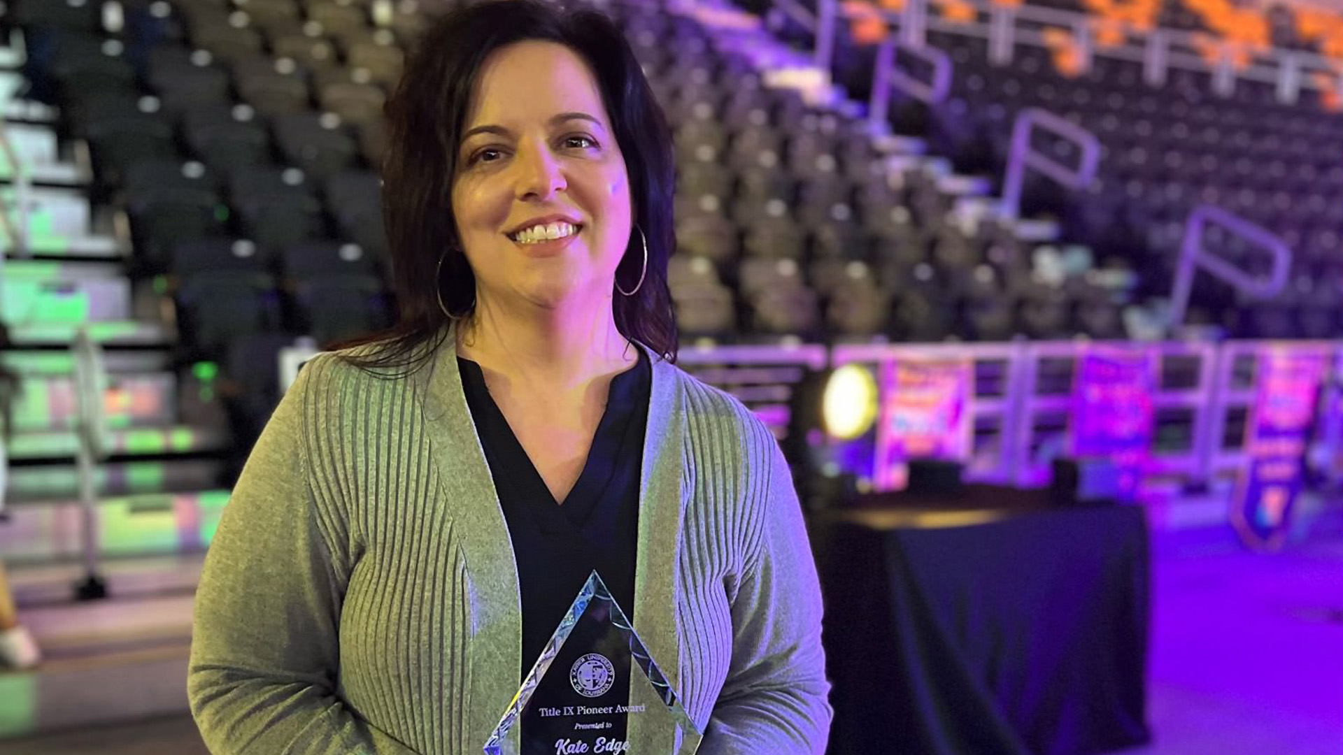 Kate Edge honored with Title IX Pioneer Award