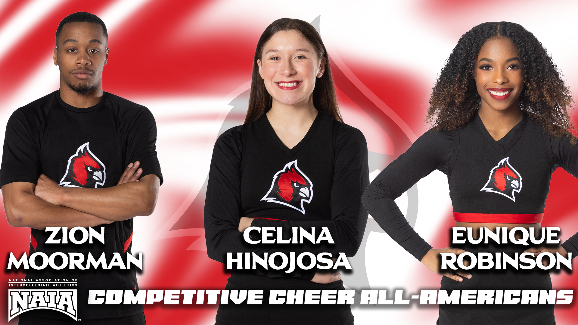 NAIA ALL-AMERICANS: Trio of Cardinals named to NAIA Competitive Cheer All-American teams