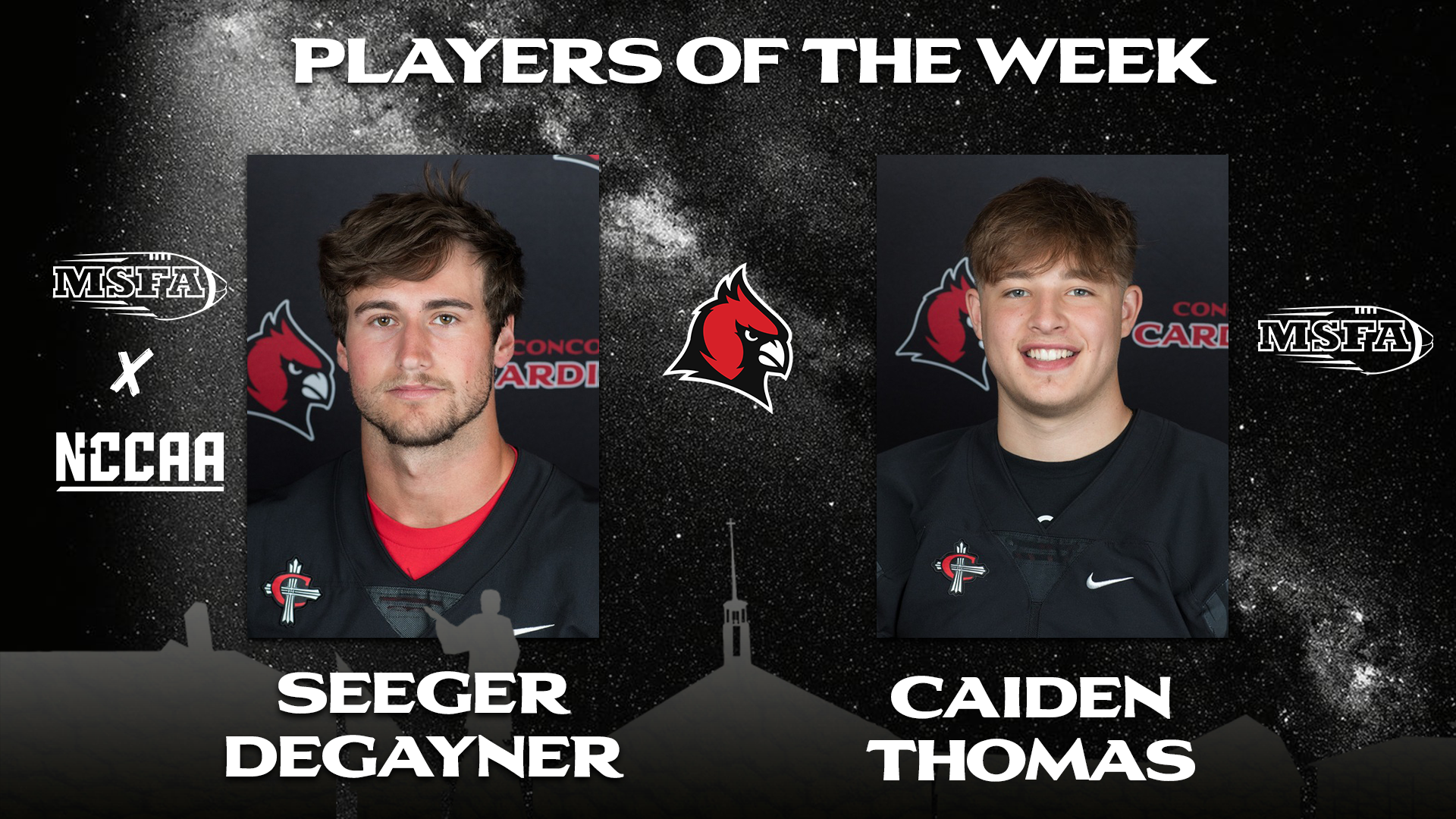 DeGayner & Thomas win Player of the Week honors