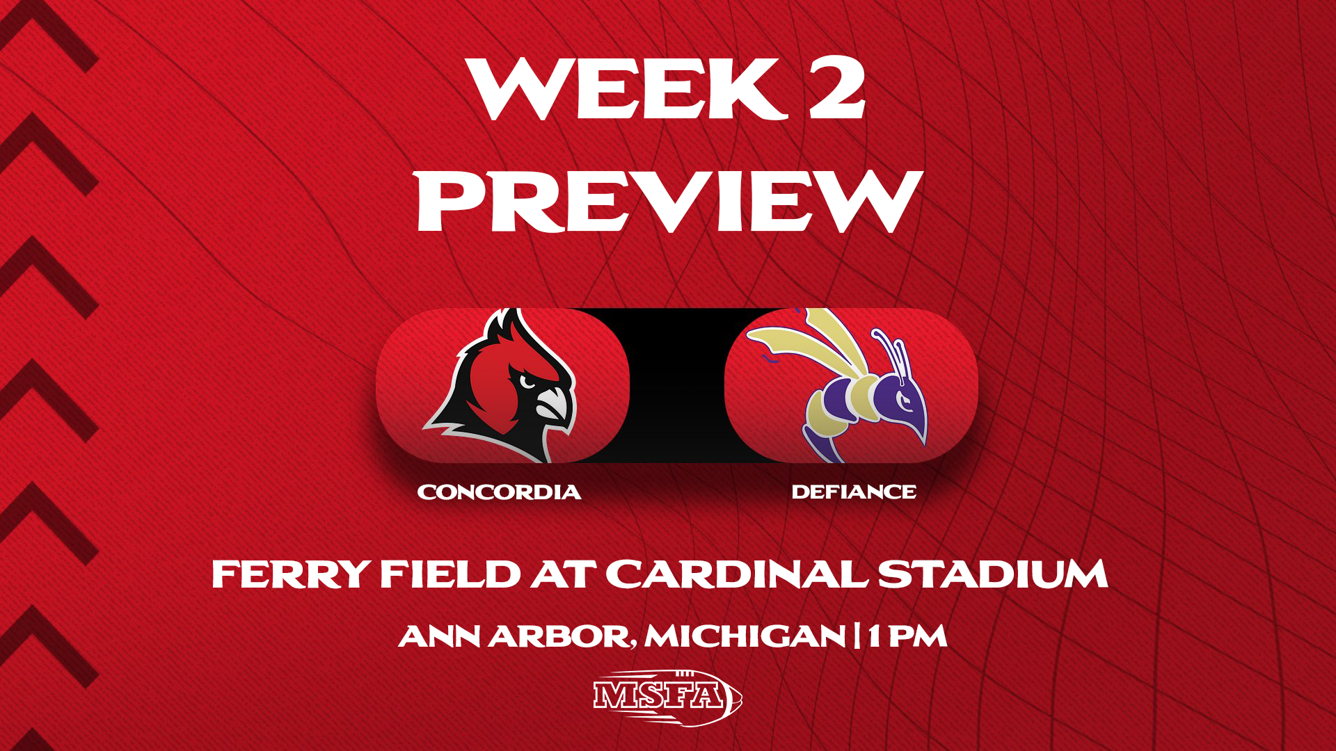 WEEK TWO PREVIEW: Football welcomes Defiance to the MSFA at home