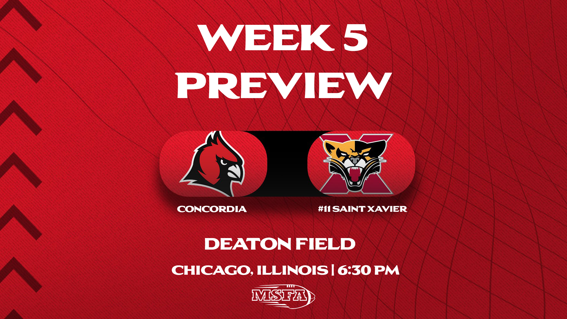 WEEK FIVE PREVIEW: Football travels to #11 Saint Xavier
