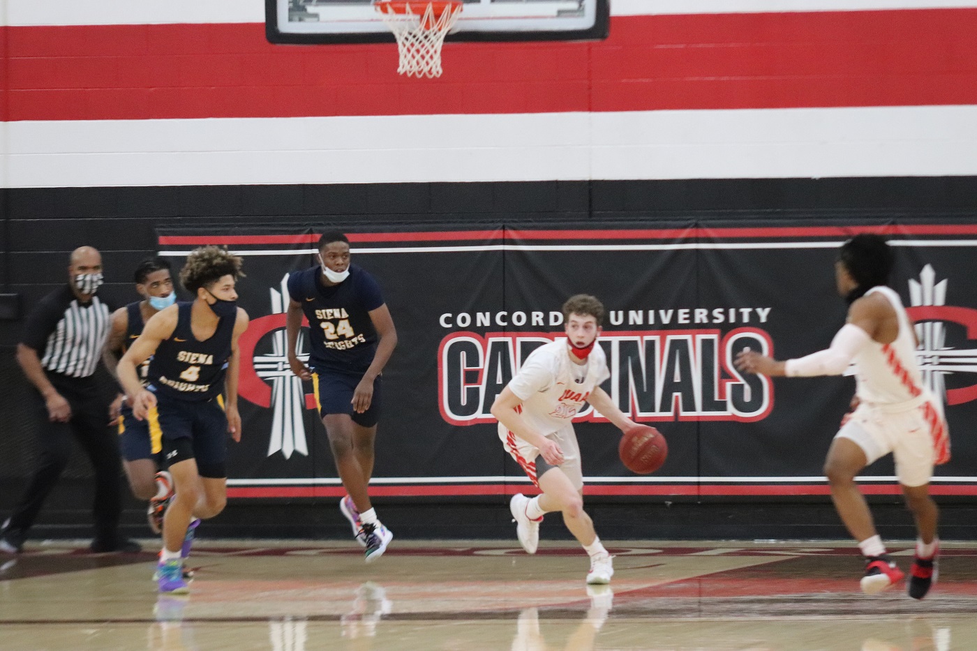 Matt Lockhart led the Cardinals with 6 rebounds vs. Siena Heights