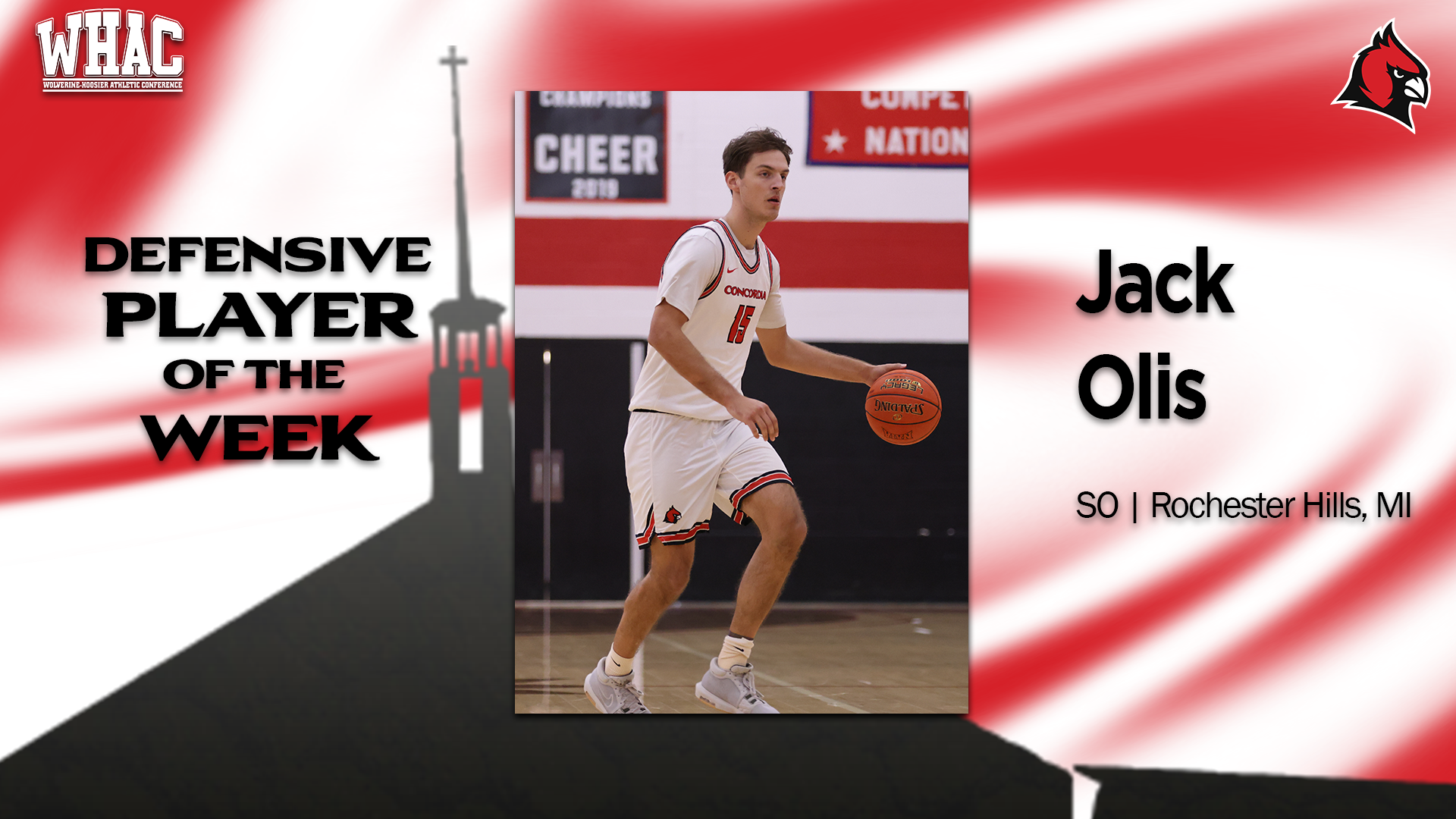 PLAYER OF THE WEEK: Jack Olis earns WHAC Defensive Player of the Week