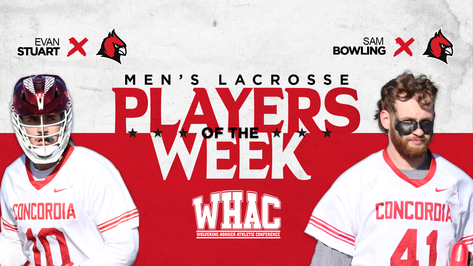 Men's Lacrosse sweeps first WHAC Weekly Honors