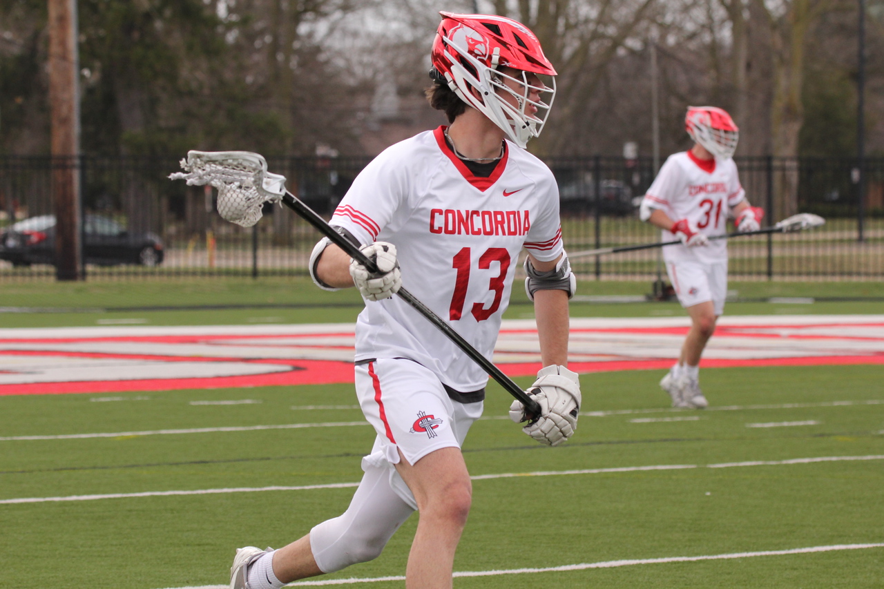 Men's Lacrosse uses second-half comeback to down #RV Madonna 11-9