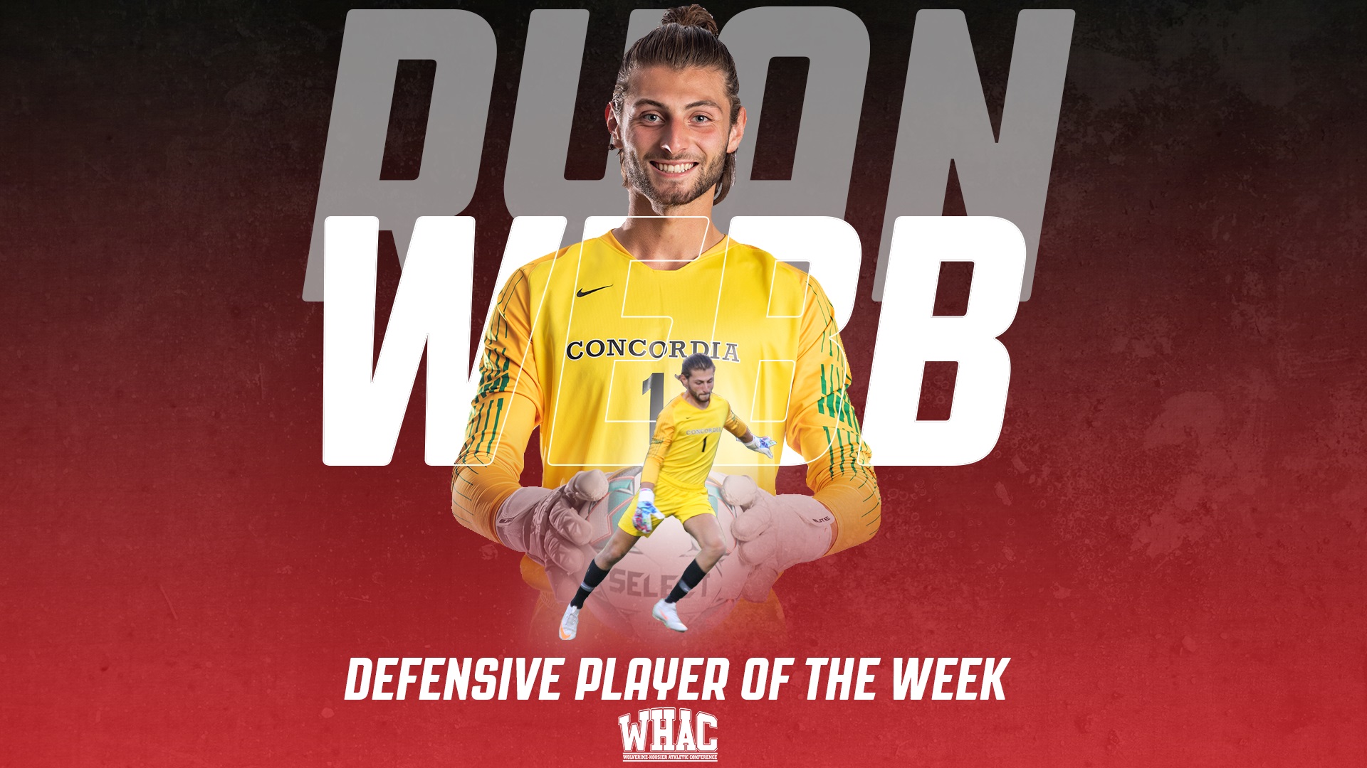 Ryan Webb named WHAC Defensive Player of the Week