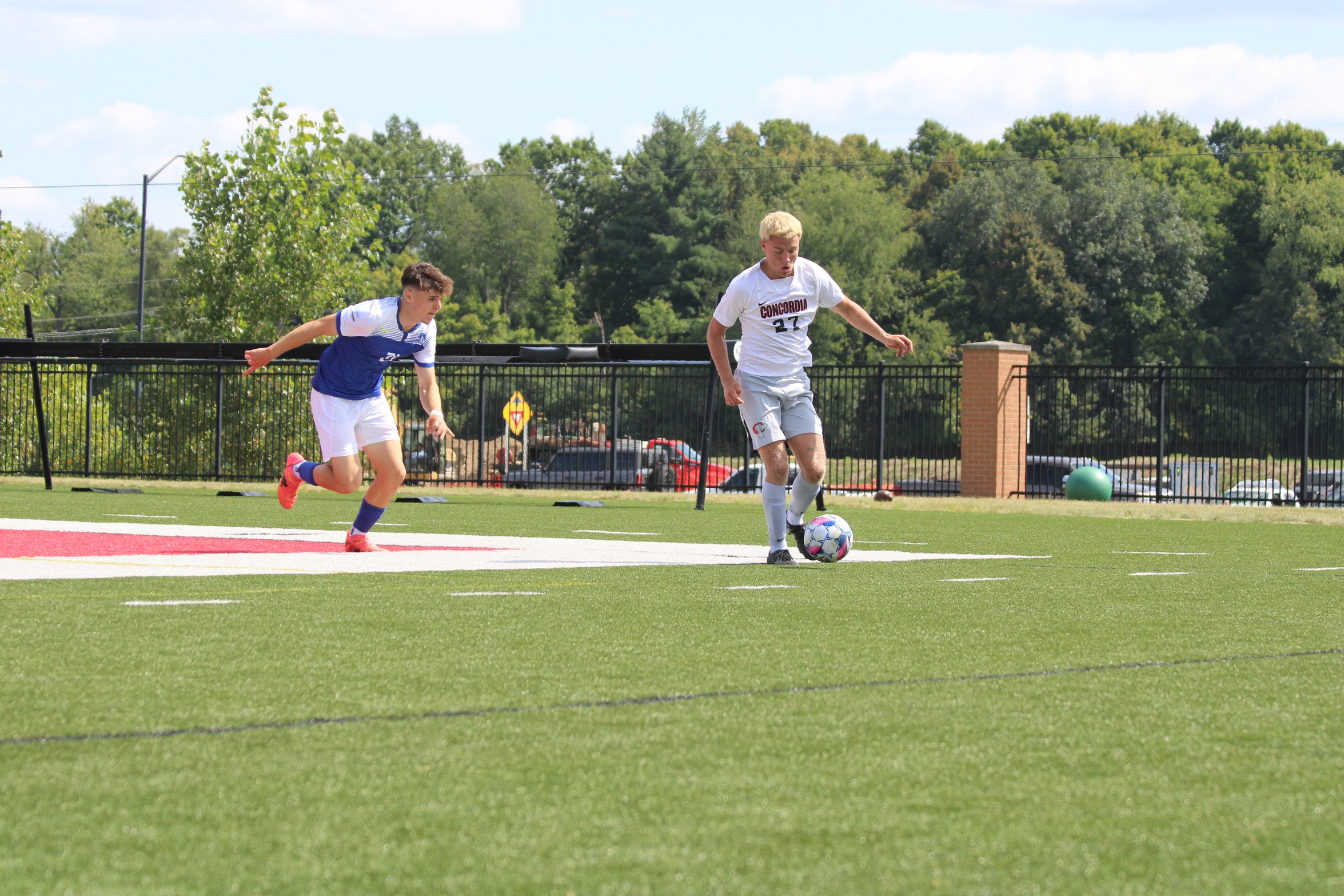 Men's Soccer scores first, but falls to Goshen 4-1
