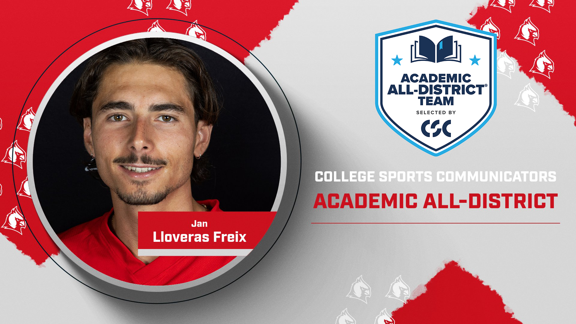 Jan Lloveras Freix named CSC Academic All-District for Men's Tennis