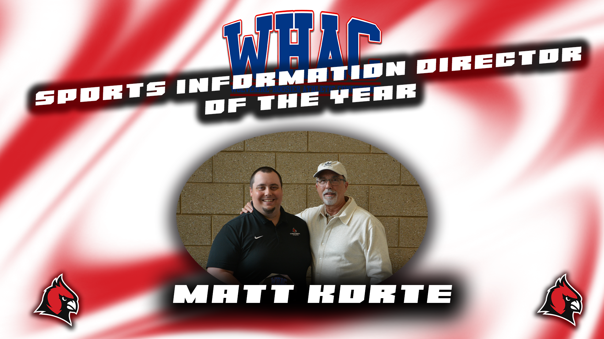 Concordia's Matt Korte wins WHAC Sports Information Director of the Year