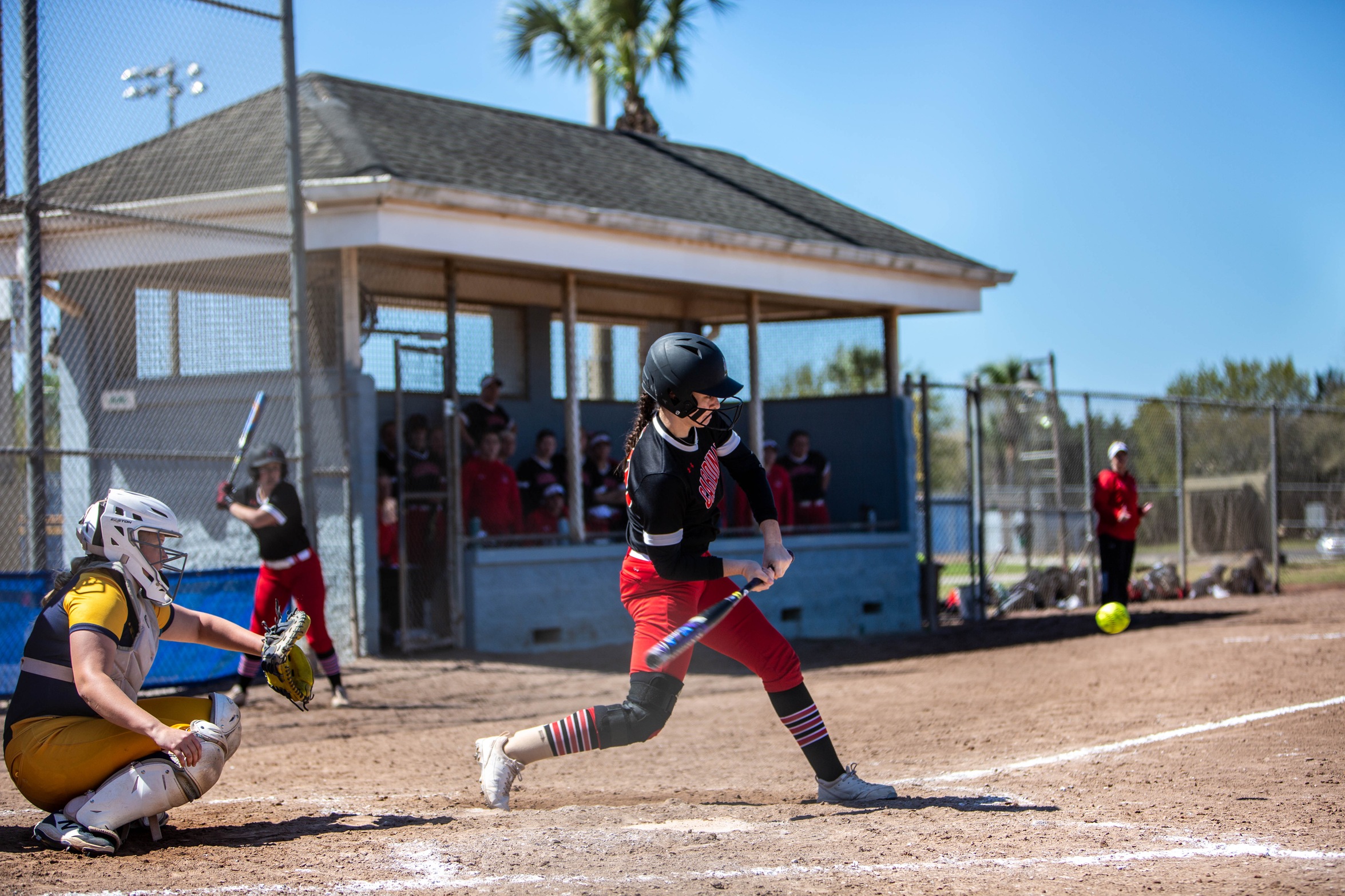 Softball splits a pair with the Gray Wolves