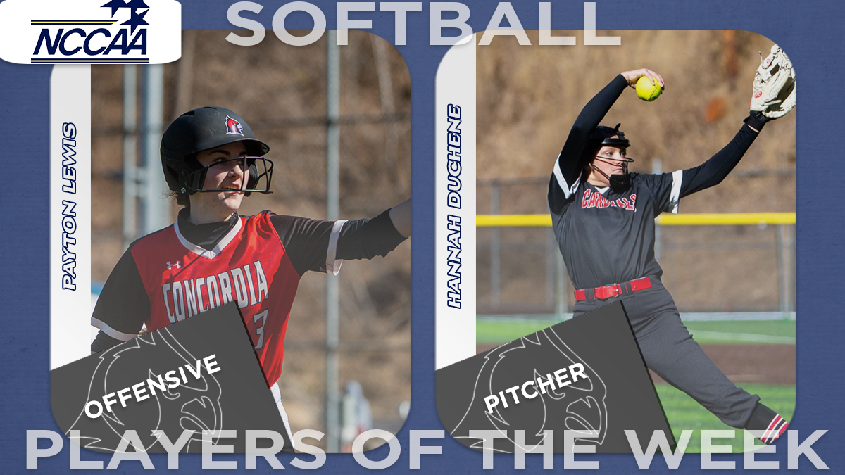 Lewis and Duchene earn NCCAA Student-Athlete of the Week honors