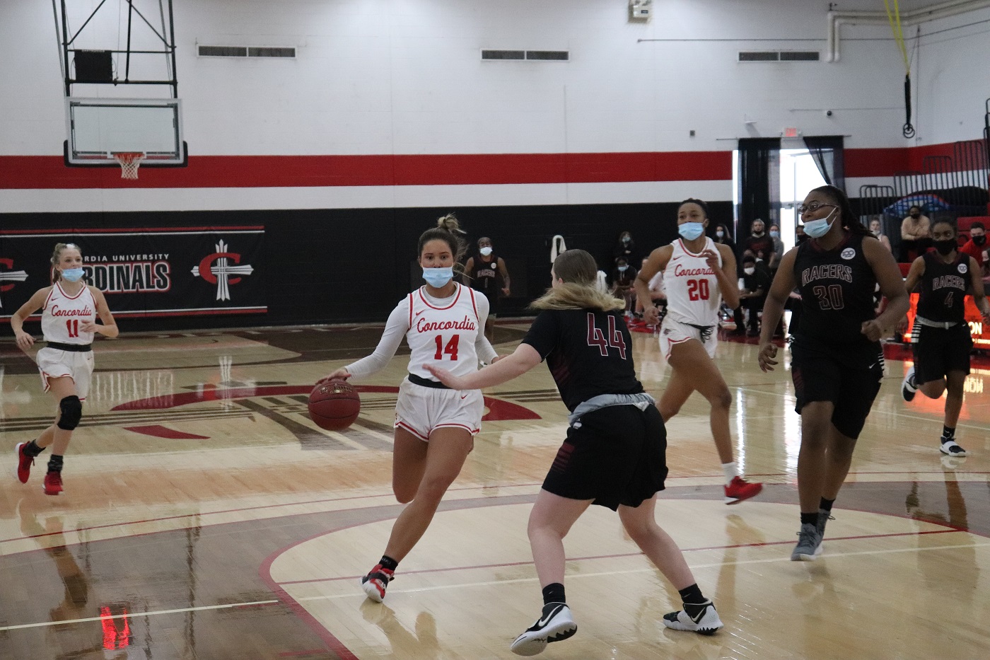 Katie Snow led the Cardinals with 20 points in the win over UNOH