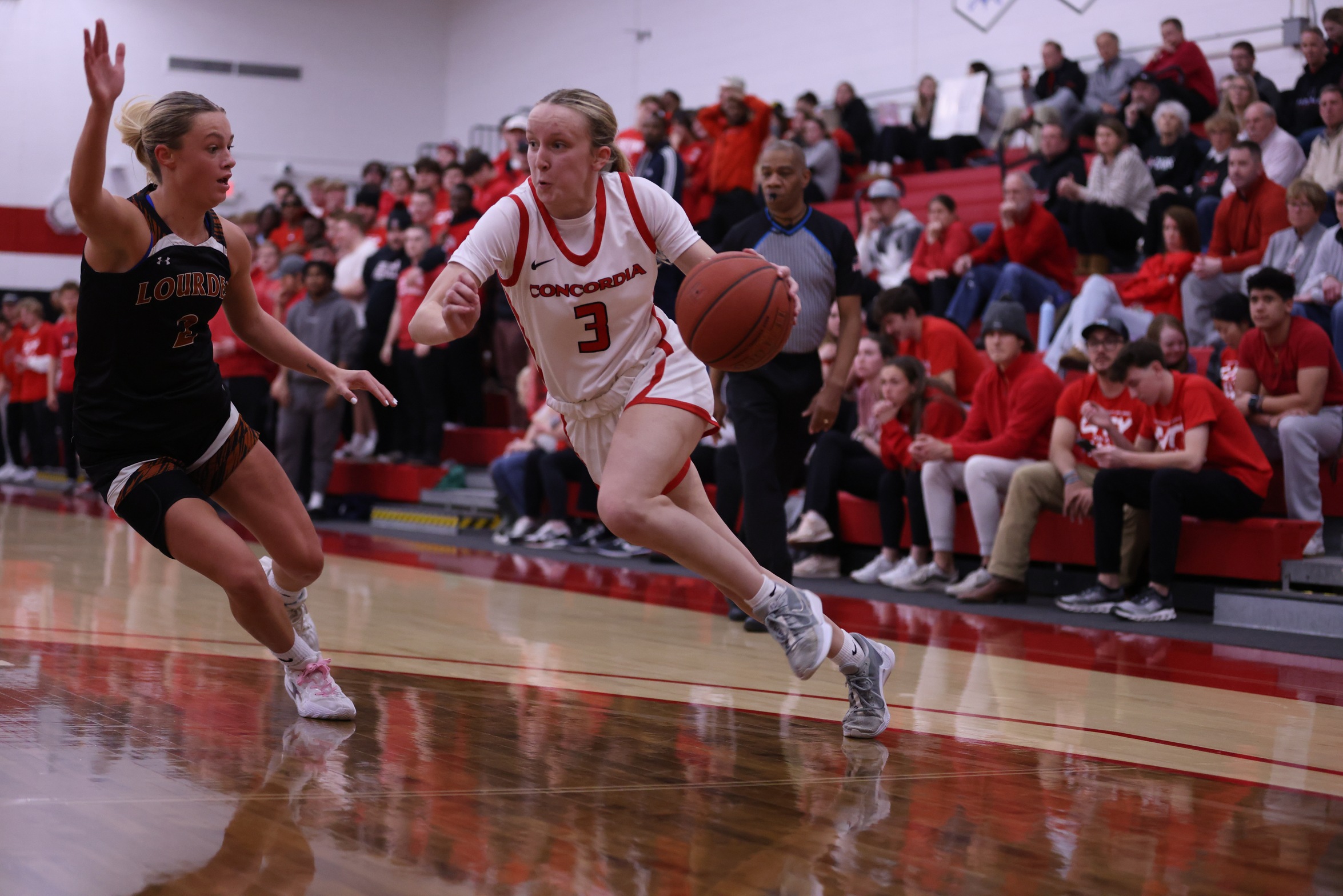 Women's Basketball Overpowers Lourdes in WHAC Quarterfinals