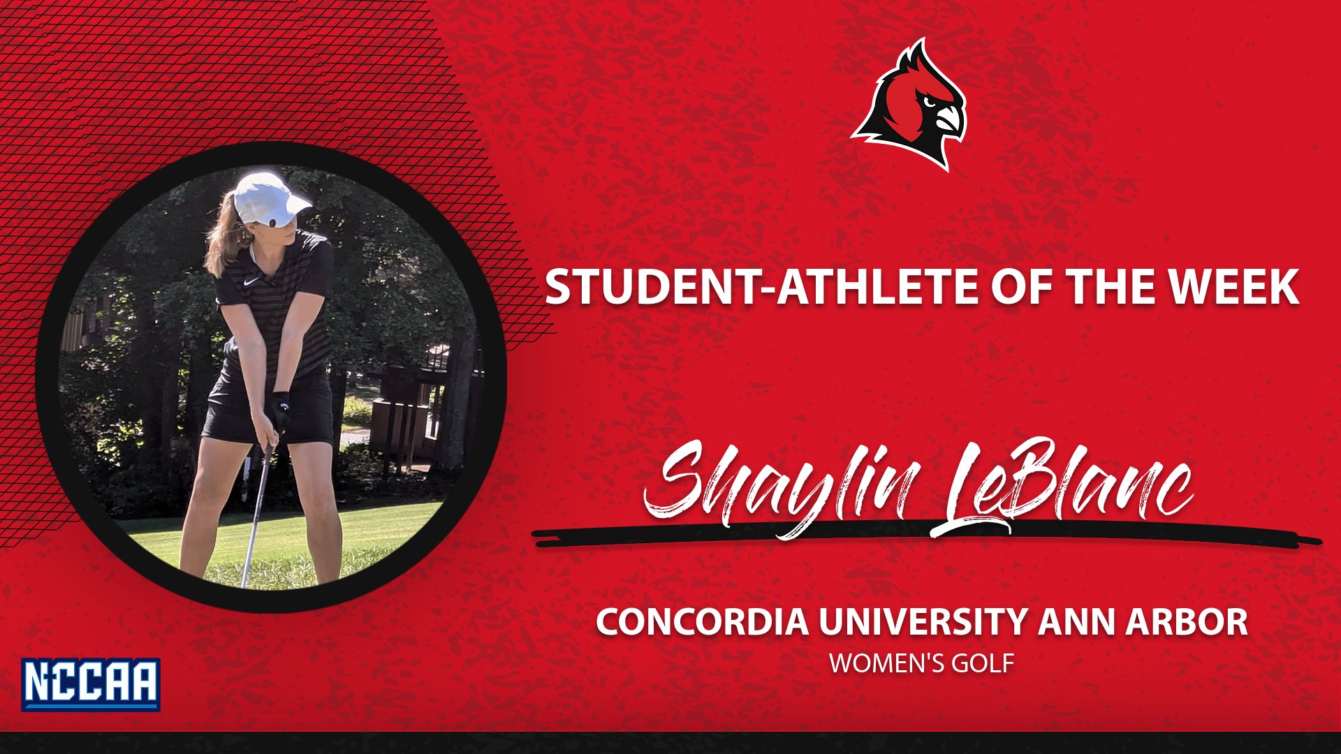 PLAYER OF THE WEEK: LeBlanc earns Women's Golf's first NCCAA Player of the Week honor