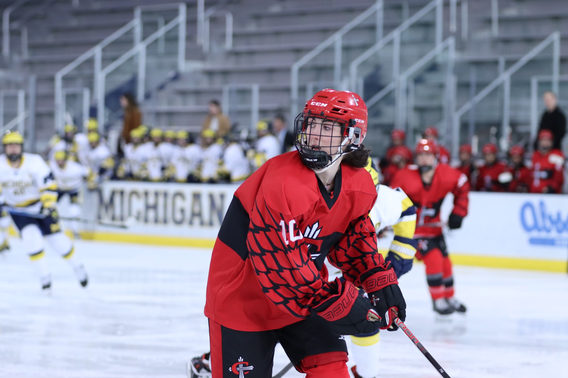 Women's Hockey falls to #6 Michigan in season finale