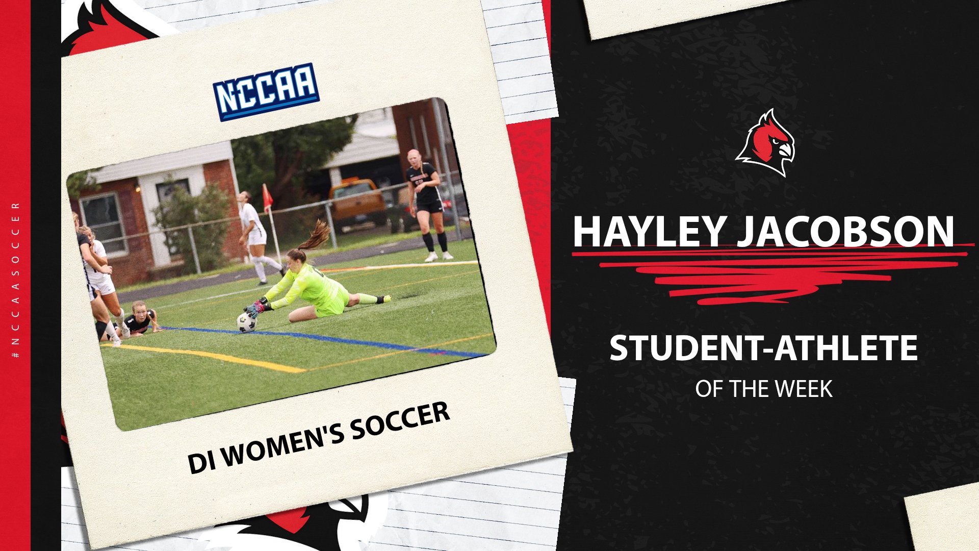 Hayley Jacobson earns NCCAA Defensive Player of the Week