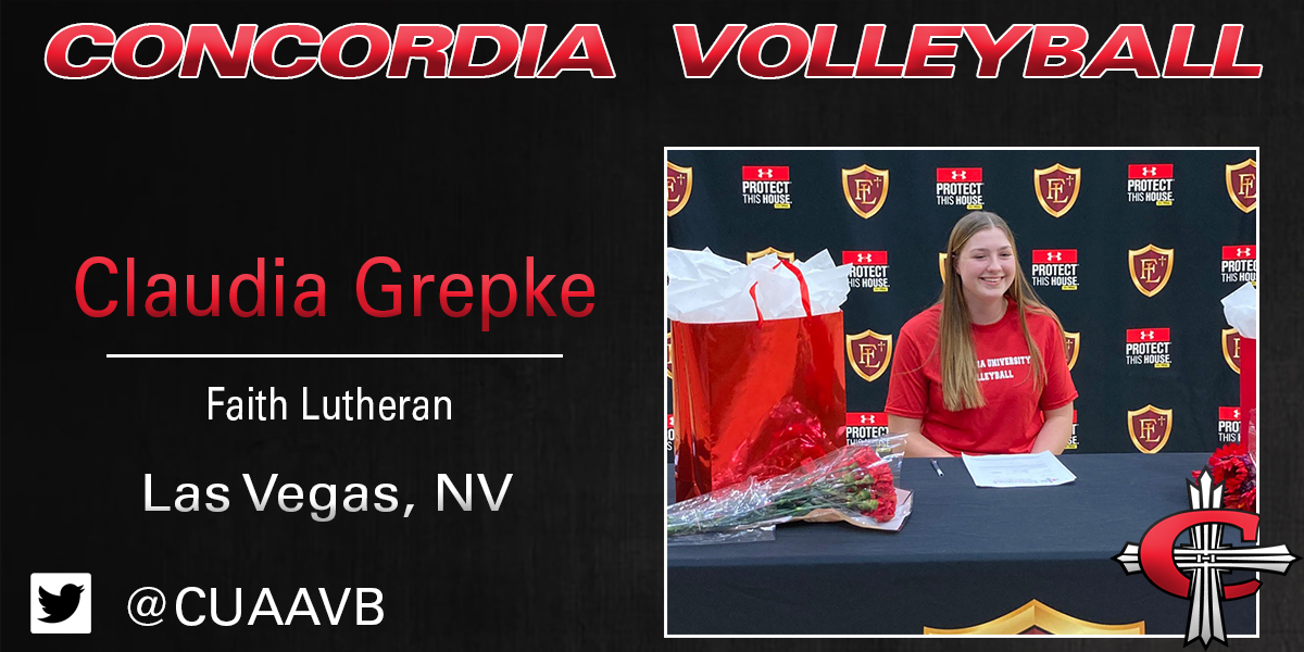 Faith Lutheran's Claudia Grepke signs with Concordia Volleyball